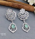 American Diamond Rodium Earrings Sku-1045 rchiecreation