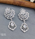 American Diamond Rodium Earrings Sku-1045 rchiecreation