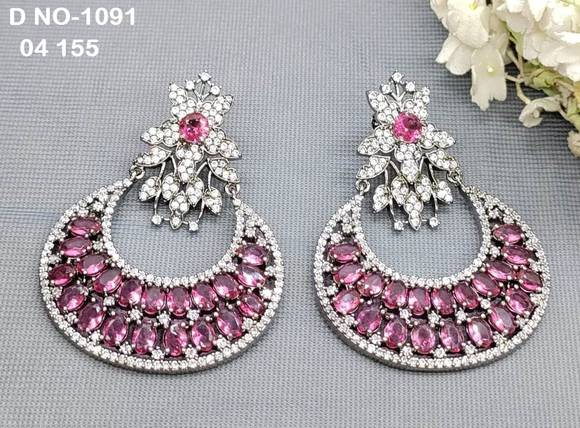 Victorian American Diamond Earing SKU-1091 C1 rchiecreation