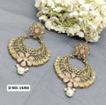 Polki Earring Mehndi Sku 1480 A1 rchiecreation
