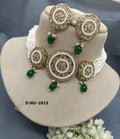 Polki Choker Necklace Mehndi Set Sku-1815 B1 rchiecreation