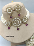 Polki Choker Necklace Mehndi Set Sku-1815 B1 rchiecreation