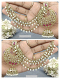 Polki Mehandi Bahubali Earring Sku-2022 rchiecreation