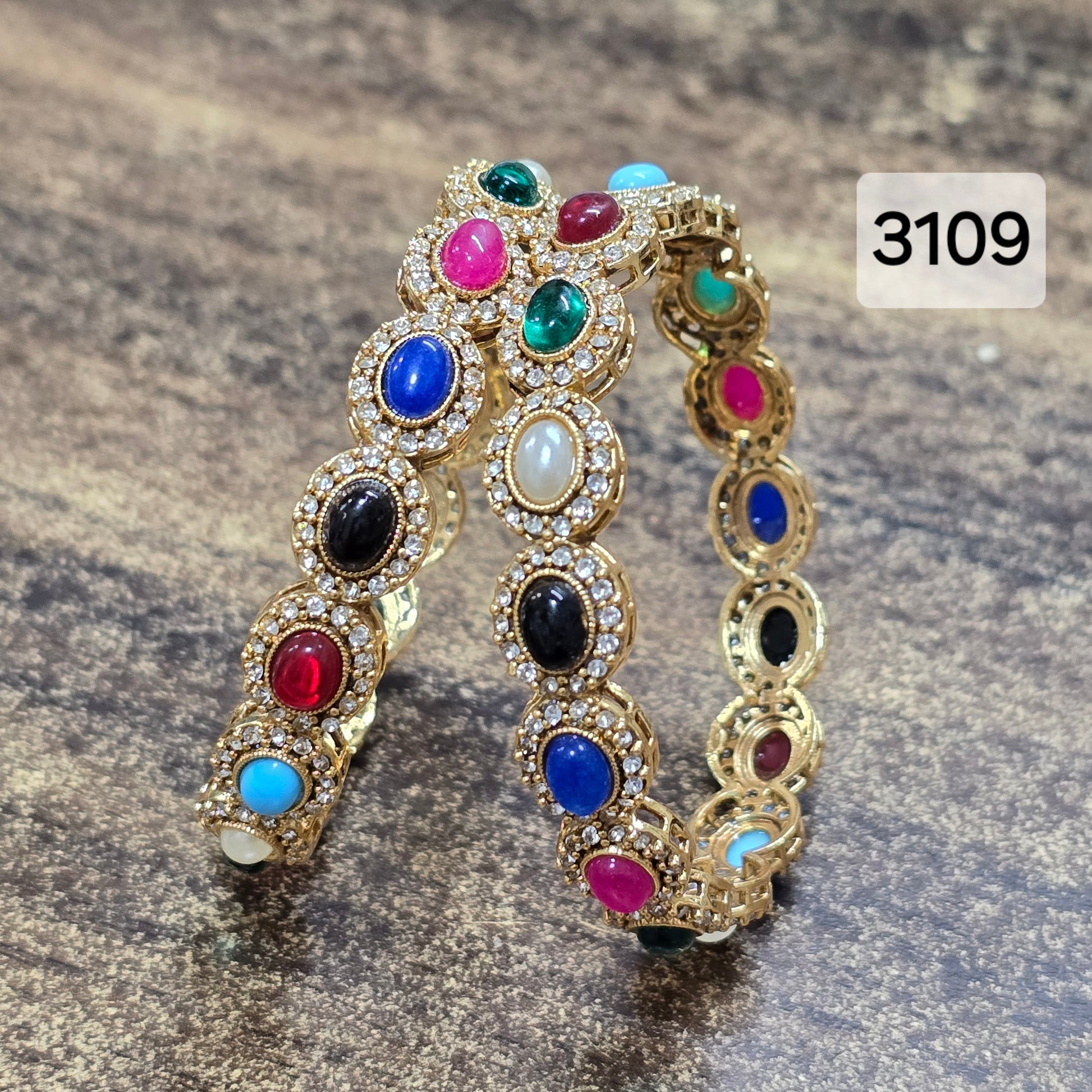 Multy Polki Bangles Sku-3109 F1 rchiecreation