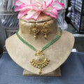 Antique golden long Necklace Sku 15105 D3 rchiecreation