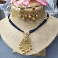 Antique Golden Long Necklace Mala Sku 15102 D4 rchiecreation