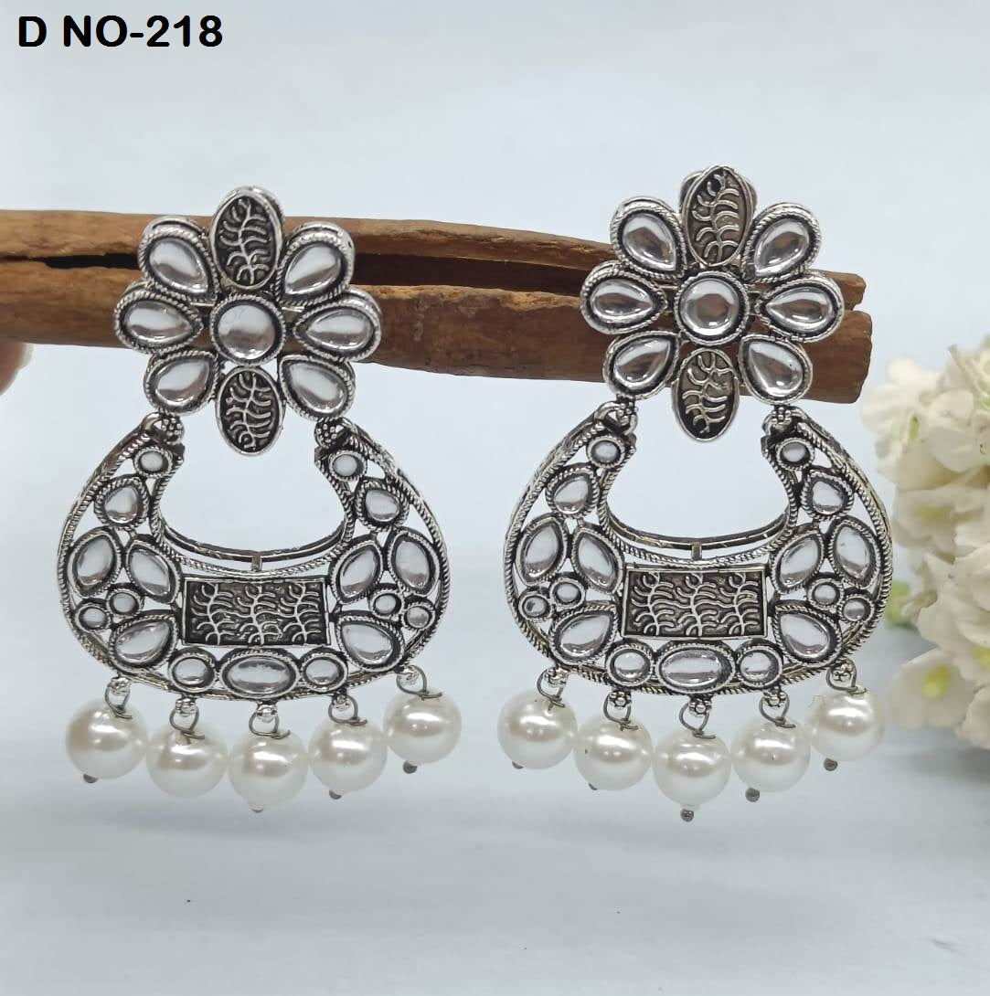 Victorian Polki Kundan Earring Sku-218 rchiecreation