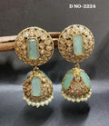 Mehandi Polki Zhumki Earing SKU-2224 rchiecreation