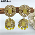 Polki jhumki  Mehndi Earring Sku-246 A4 rchiecreation