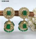 Polki jhumki  Mehndi Earring Sku-246 A4 rchiecreation