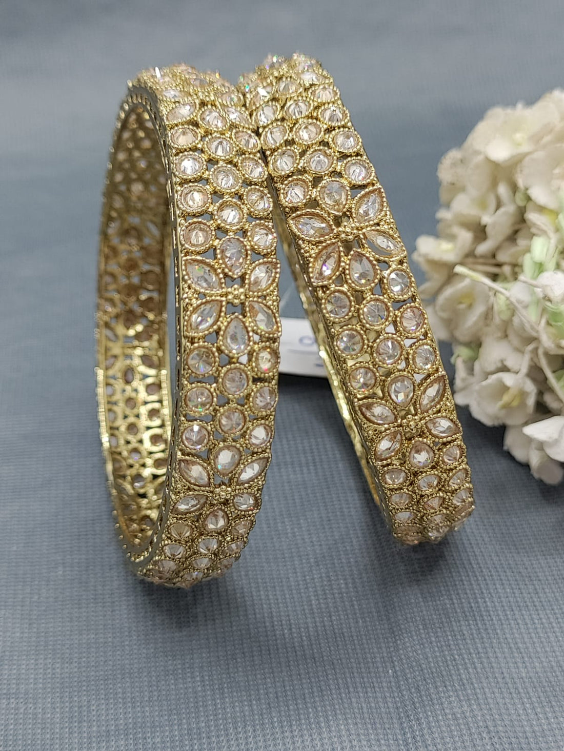 Mehandi Ruby Polki  Bangle SKU-3311