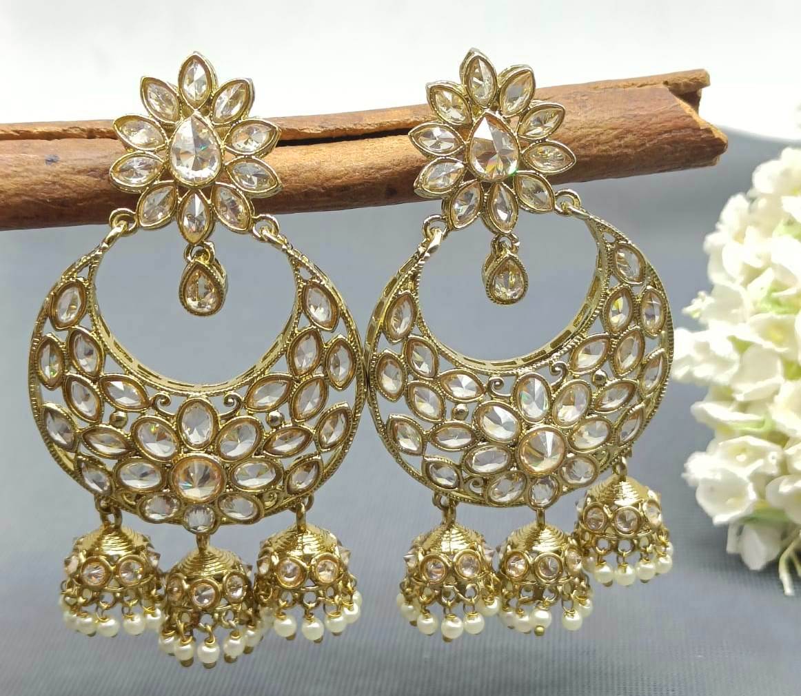 Polki Mehandi Earing Sku 456-A rchiecreation