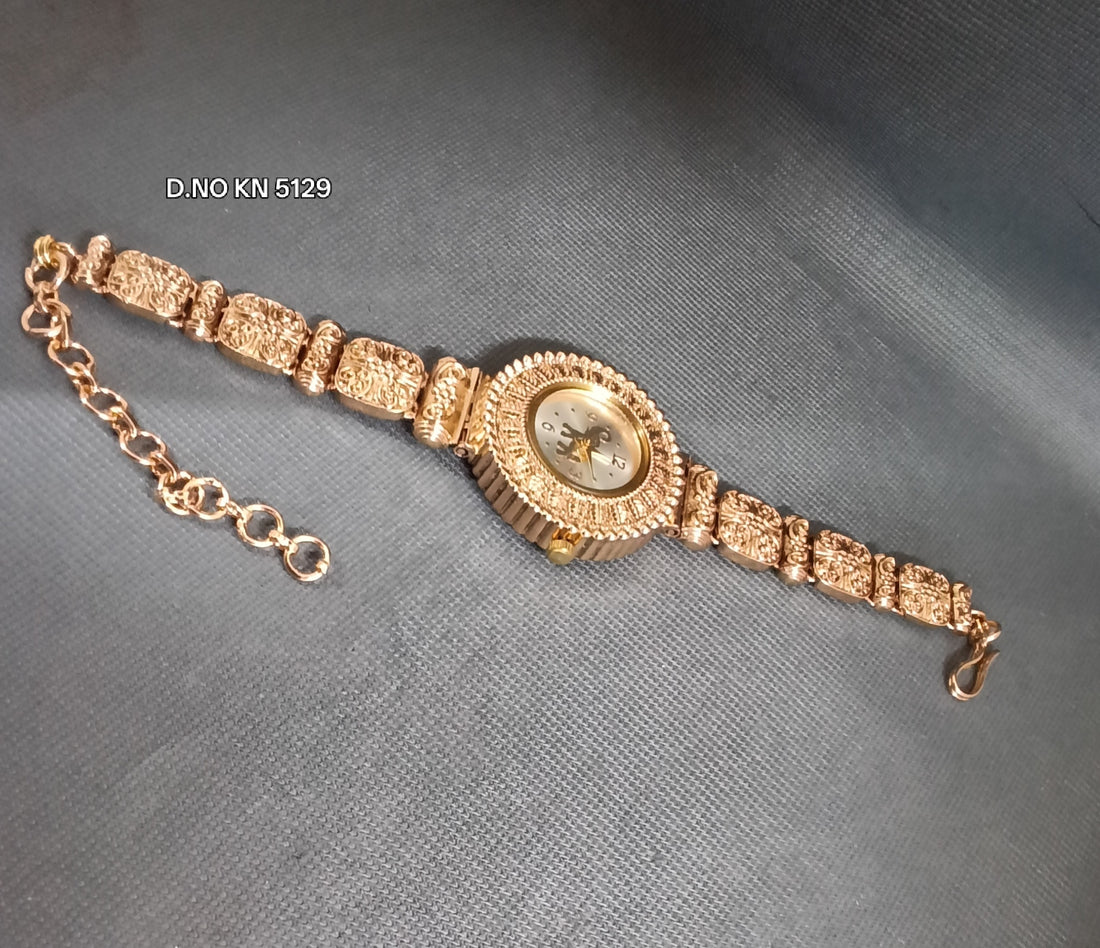 Antique Kundan Bracelet Watch Sku- KN 5129