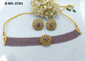 Polki Choker Necklace Sku -5701 B4 rchiecreation