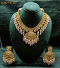 golden Punjabi necklace set by Rchie Wholesale
