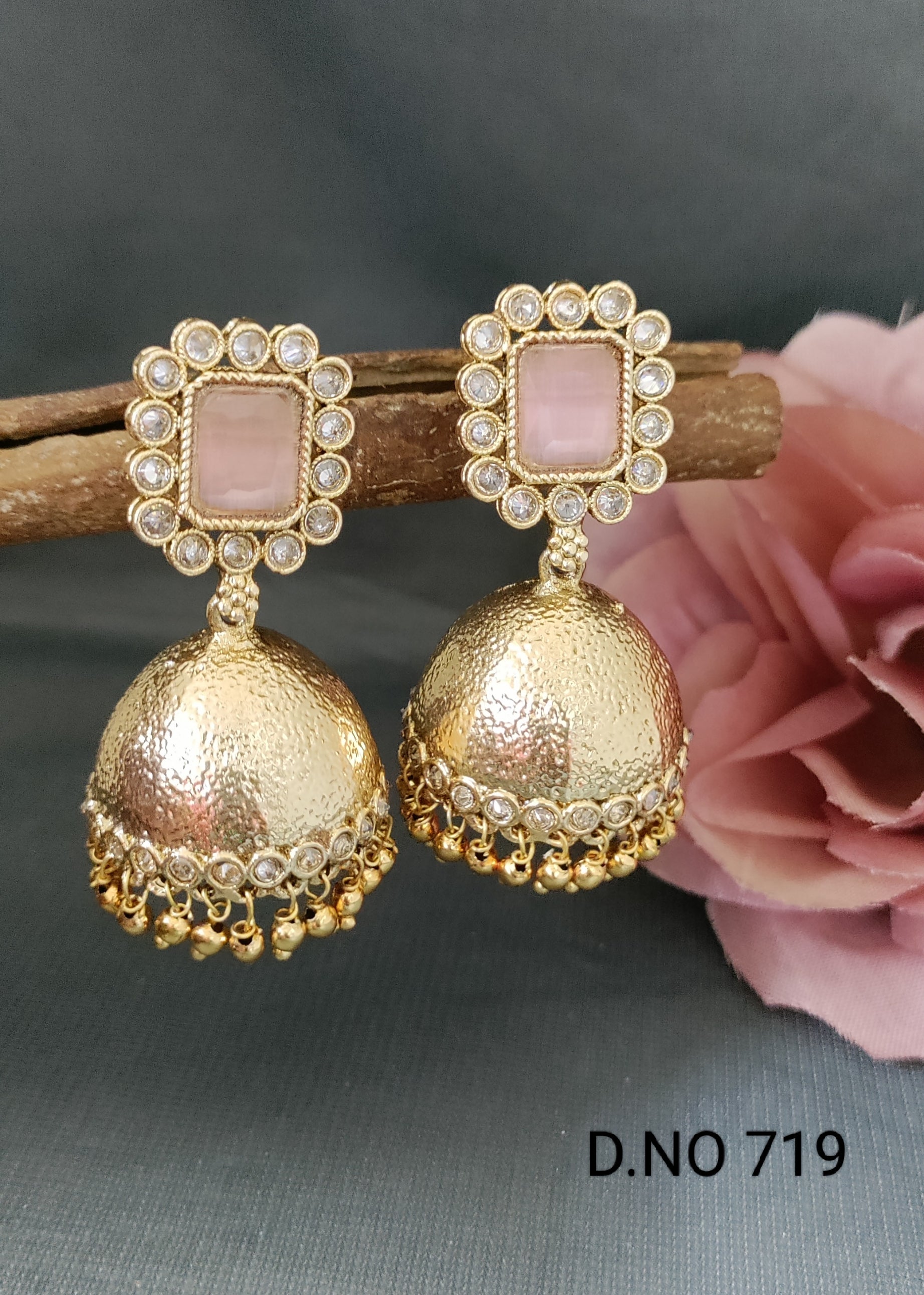 Polki Earring Jhumki by Rchie Wholesale