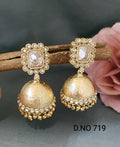 White golden Earring Jhumka By Rchie Wholesale