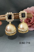 Golden polki Earring Jhumki by Rchie Wholesale