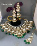 Green moissinate necklace set By Rchie Wholesale 