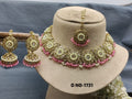 Polki Necklace Mehandi Set Sku- 1731 B2 rchiecreation