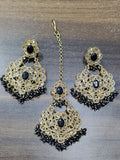Polki Earring & Tica Mehandi Sku 946 A1 rchiecreation