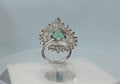 Rodium American Diamond Finger Ring Sku-5964 rchiecreation