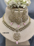 Polki Necklace Mehandi Sku 6355 rchiecreation