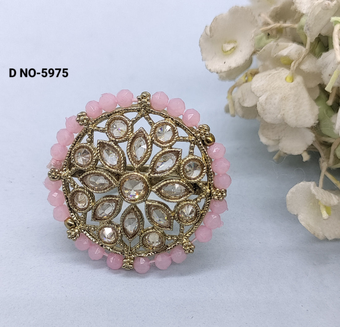 Polki finger Ring Sku 5975 rchiecreation