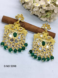 Golden Mirror Earrings Sku 5398 rchiecreation