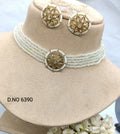 Polki Necklace Set Sku-6390 B1 rchiecreation