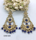 Polki Earring Mehndi Sku 654 A3 rchiecreation