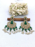 Tassel Earring Polki Earring Mahndi Sku 790 A2 rchiecreation