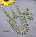Polki Necklace Mehndi Set Sku-5922 B3 rchiecreation