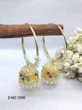 Golden Hoop Bali Earring Sku 1090 rchiecreation