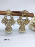 Polki Earring Mehndi Sku 451 A1 rchiecreation