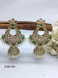 Polki Earring Mehndi Sku 451 A1 rchiecreation