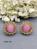 Polki Mehandi Tops& Stud Earrings Sku 191 rchiecreation