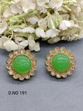 Polki Mehandi Tops& Stud Earrings Sku 191 rchiecreation