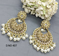Polki Mehandi Earring Sku 407 rchiecreation