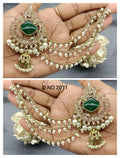 Polki Mehandi Bahubali Earring Sku 2011 rchiecreation
