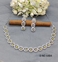 Cz Ad Rodium Necklace Set Sku 6484 rchiecreation
