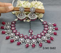 Polki Victorian Necklace Set Sku 5682 rchiecreation