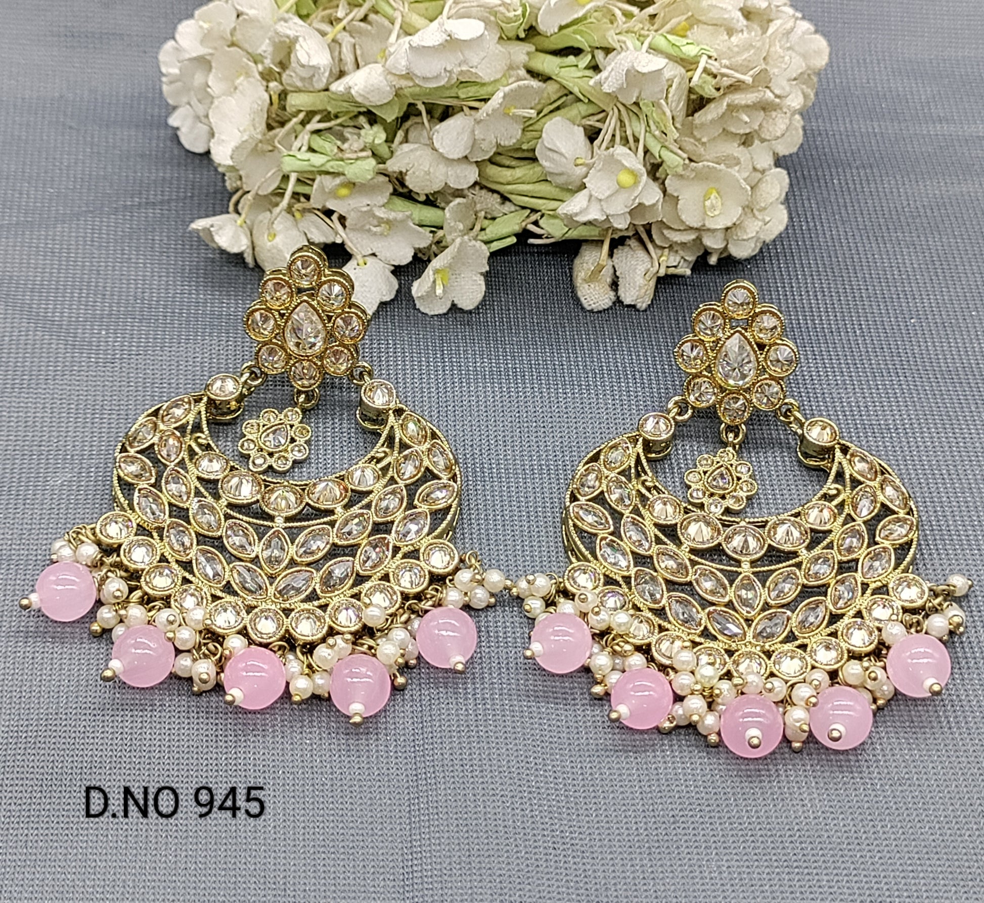 Polki Mehandi Earing Sku-945 E1 rchiecreation