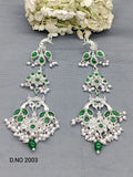 Polki Rodium Earring Sku 2003 rchiecreation