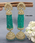 Polki Earring Mehndi Sku 2053 A1 rchiecreation