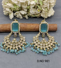 Polki Mehndi Earring Sku-981 A1 rchiecreation