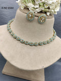 Polki Mehandi Chokar Necklace Sku 6544 rchiecreation