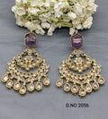 Polki Mehandi Earring Sku 2056 rchiecreation