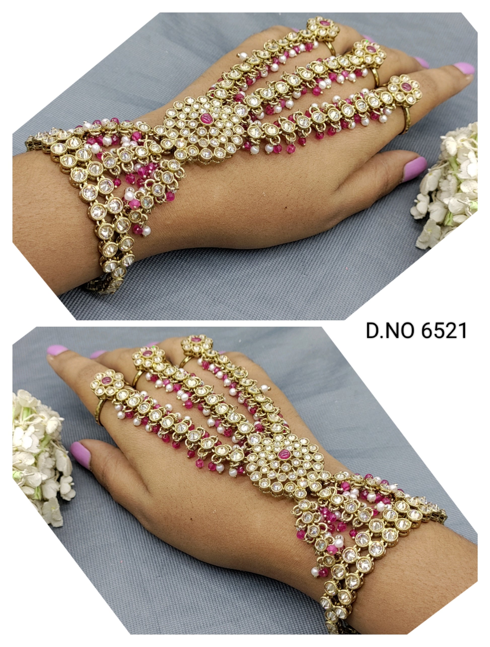 Polki Mehandi Hath Panja Sku 6521 rchiecreation