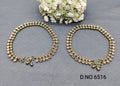 Polki Mehandi Flexible Anklet/Payal Sku 6516 rchiecreation